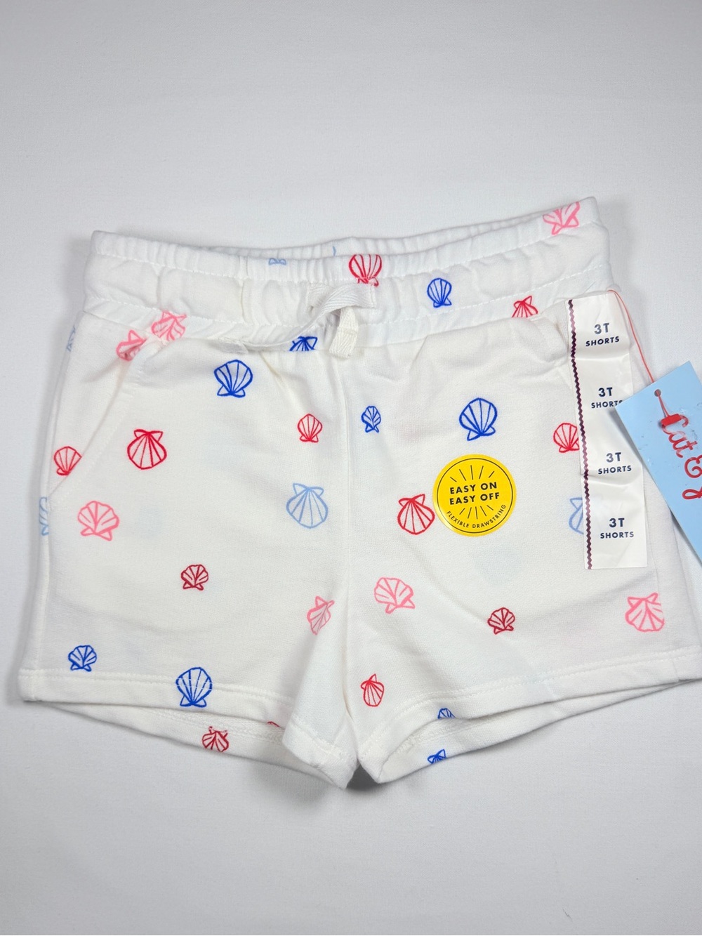 Cat & Jack Seashell Print Shorts 3T NWT Beach Summer